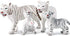 Gemini&Genius White Tiger Family Set Realistic Animal Figurines with Cub, Safari Animals Family Playset Figures, Educational Wildlife World Models...