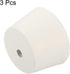 MECCANIXITY Rubber Tapered Plug 45mm to 56mm with Hole Test Tubes Bungs Stopper White for Lab Home 3 Pieces...