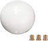 Pure White Round Ball Shift Knob Car Gear Shifter Head Fit Most Manual Automatic Vehicles 5 6 Speed M8 M10 M12...