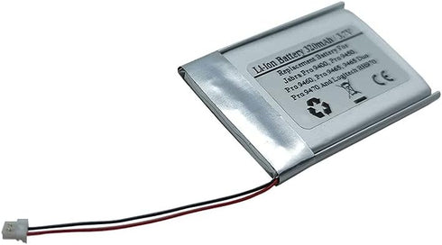 3.7V 320mAh Replacement Battery for Jabra Pro 9400, Pro 9450, Pro 9460, Pro 9465, 9465 Duo, Pro 9470 and Logitech BH970 Wireless Headsets...