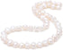 Natural Pearl Beads Side Hole 8-9mm White Freshwater Cultured Loose Gemstone Beads for DIY Jewelry Making 13.8''/Strand...