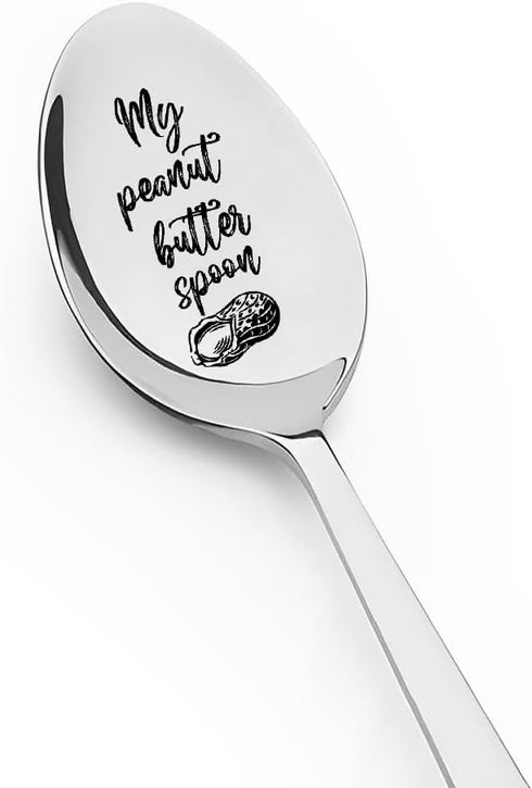 My Peanut Butter Spoon Gift for Peanut Butter Lovers Funny Husband Wife Dad Anniversary Christmas Gifts for Daughter Grandma Grandpa Birthday Gift...