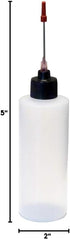 2-4oz Plastic Squeeze Bottles with 1.5 inch Stainless Steel Applicators...
