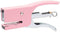 Hand Held Plier Stapler Mini Manual Pink Stapler Metal Handheld Plier Stapler Desktop Cute Staplers No.10 Staples 25 Sheet Capacity for Desk Home ...