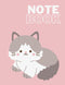Sketch book: Cute cat cover in pink (8.5 x 11) inches 110 pages, Blank Unlined Paper for Sketching, Drawing , Whiting , Journaling & Doodling...