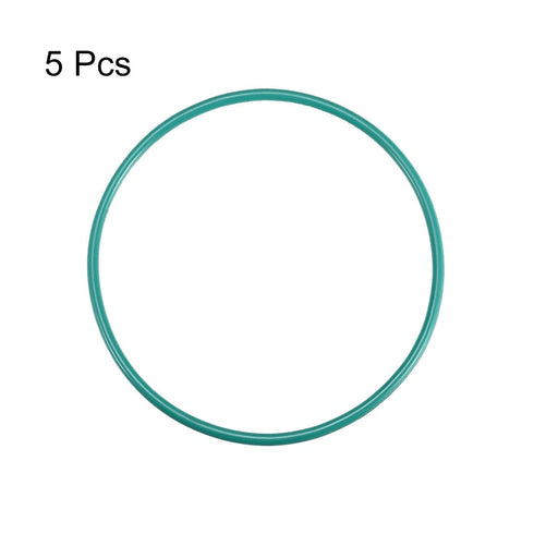 uxcell Fluorine Rubber O-Rings, 73mm OD 68.2mm ID 2.4mm Width FKM Seal Gasket for Machinery Plumbing, Green, Pack of 5...
