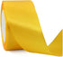 TONIFUL 2 Inch x 25 Yards Wide Yellow Satin Ribbon Solid Fabric Ribbons Roll for Valentine's Day Crafts Gift Wrapping Invitation Cards Floral Hair...