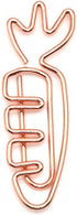 Carrot Shape 20pcs Paper Clips with Clear Box, Rose Gold and Yellow Gold, Funny Cute Paperclips Bookmarks Planner Clips for Fun Office Supplies Sc...