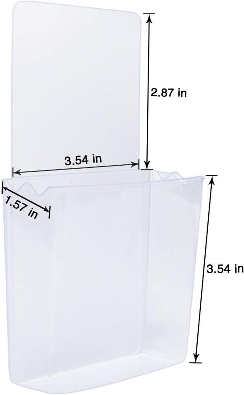 Remote Holder Wall Mount Damage-Free (2 Pack), Clear and Strong Self-adhesive Universal Media Organizer Storage Box for Mobile Phone,Remote Contro...