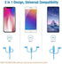 Apple MFI Certified 3-in-1 Cable, Lightning/Type C/Micro USB Cable for iPhone, iPad, Huawei, HTC, LG, Samsung Galaxy, Sony Xperia, Android Smartph...