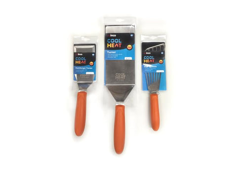 Winco 5" x 3" Cool Touch Handle Griddle Turner/Spatula for Burgers and Steaks...