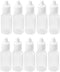 10PCS Plastic Squeezable Dropper Bottles Empty White Clear Dropping Eye Liquid Bottle with Cap Drop Bottles Refillable Squeeze Bottle Dropper Samp...