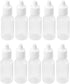 10PCS Plastic Squeezable Dropper Bottles Empty White Clear Dropping Eye Liquid Bottle with Cap Drop Bottles Refillable Squeeze Bottle Dropper Samp...