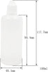 100MLx20 LDPE Plastic Dropper Bottles Empty Squeeze Liquid Eye Dripper Containers with Child Resistant Cap (Bottles + Mixing Color Caps + Tips+lab...