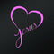 Jesus Heart Vinyl Decal Sticker | Cars Trucks Vans Walls Laptops Cups | Pink | 5.5 in | KCD843P...