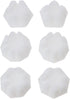 6 Pcs White Silicone Flower Pour Cups,Paint Pouring Split Cup,Art Reverse Flower Dip Fluid Painting Supplies for Painting, DIY Craft...