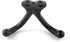 Renovators Supply Bathroom Hooks 2 in. Black Cast Iron Wall Mount Double Hooks for Hanging Robe, Towel, Hat, with Mounting Hardware Pack of 3...
