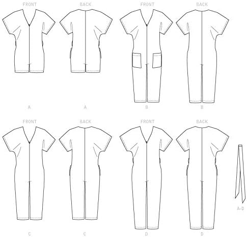 McCall's Patterns McCall's Learn Women's Jumpsuit and Romper, Sizes L-XL Sewing Pattern, White...
