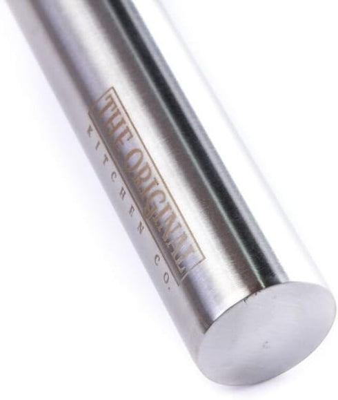 The Original Stainless Steel Rolling Pin Featuring a Non-Stick Surface Perfect for Making Pasta, Cookies, Ravioli and Pizza...