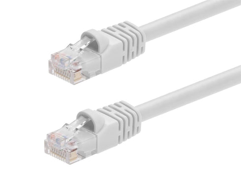Monoprice 20FT 24AWG Cat6 550MHz UTP Ethernet Bare Copper Network Cable - White...