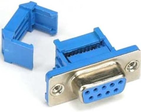 Pc Accessories - Connectors Pro 10-Pack 2.54mm DB9 Female IDC Crimp Connector for 1.27mm Flat Ribbon Cable, 10-Pack...