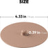 Carrotez 2 Pack Silicone Cup Cover Lids, 4.3 Inch Mug Covers, Reusable Silicone Coffee and Tea Cup Lids - Pink Beige...