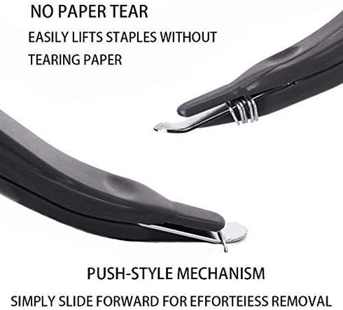 ZZTX 4 PCS Professional Magnetic Staple Remover Puller Rubberized Staples Remover Staple Removal Tool for School Office Home 4 Colors...