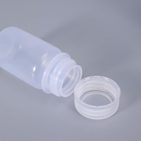 2 oz Wide Mouth Lab Reagent Bottle, Laboratory Grade Chemical Container, Sealed Leak-proof Clear PP Bottle, Pill Bottle, Water Sample Bottle(5 Pcs...