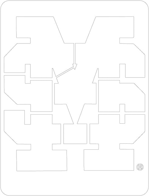 Mississippi State MS Mini Stencil - MSUOOS-202...