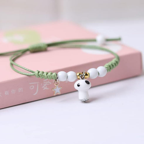 4Pcs Cute Mushroom Anklet Colorful Beaded Bracelets Luck String Rope Chain Braided Bracelet Friendship Jewelry for Women Men...