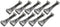 Quick Screw 6" inch Aluminum Hidden Rain Gutter Bracket Hook Clip Style Hangers with pre Inserted 3" Long ¼" hex Head self Drilling Screw (10 Per ...