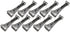 Quick Screw 6" inch Aluminum Hidden Rain Gutter Bracket Hook Clip Style Hangers with pre Inserted 3" Long ¼" hex Head self Drilling Screw (10 Per ...