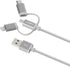 JOBY 3-in-1 Charging and Sync Cable, 1.2m Length, Space Gray, Lightning Cable, USB C Cable, Micro USB Cable, Smartphone Cable, MFi Certified...