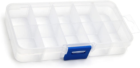 Yinpecly Component Storage Box 130x70x22mm Adjustable Divider 10 Grids Removable Compartment PP Organizer for Jewelry Beads Earring Container Tool...