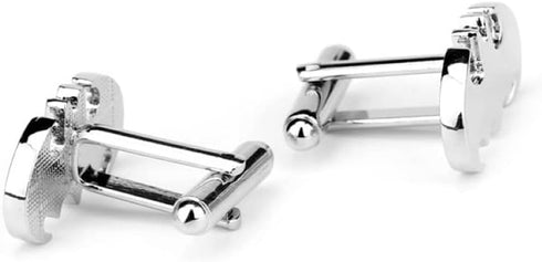 Super Hero Collection Silver Bat Cufflink Men’s Classic Formal Occasions Cufflinks...