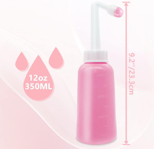 Peri Bottle for Postpartum Care,12 OZ Perineal Bottle Postpartum Essentials Upside Down Peri Bottle for Perineal Recovery and Cleansing After Birt...