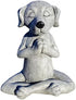 4.7" Meditation Dog Statue Yoga Dog Garden Decor Buddha Art Sculptures Home Ornament Garden Decoration, Home Decoration (Meditation Dog Statue, Do...