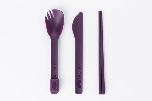 Cutlery Set On-The-Go (for Lunchboxes and Bento Boxes) - BPA Free - Food Grade Utensils - Dishwasher Safe & Perfect Companion for Beanto Bowl (Egg...