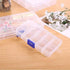2 Pcs Clear Plastic Compartment Storage Box with Adjustable Divider Removable Grid Compartment for Crafts, Bead, Fishing Tackle Storage...