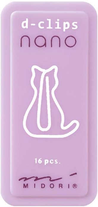 Midori 43377006 Deep Clips Nano Cat Pattern...