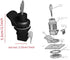 2PCS Push Button Lock Glove Box Latch,Golf cart Glove Box Lock Boat Glove Box Plastic Push to Close Latch for Motorcycle Glovebox Lock&Marine Boat...
