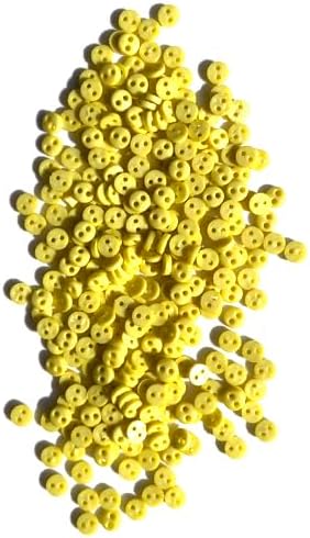Mix Colors Mini Round Buttons 0.17 Inches Resin Tiny Buttons for Handicraft,Baby Doll Cloth (1000 pcs/lot)...