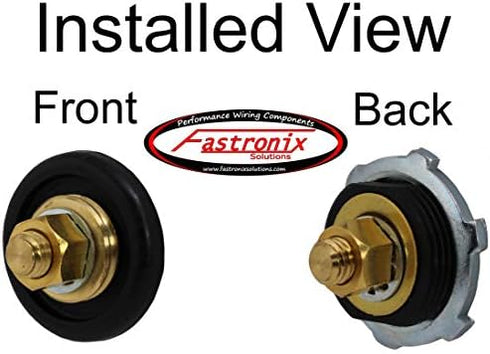 Fastronix Black Thru Panel Battery Terminal Connector...