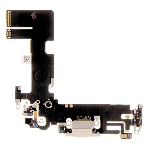 USB Dock Charging Port Flex Cable PCB Board Module Replacement Compatible with Apple iPhone 13 (White)...