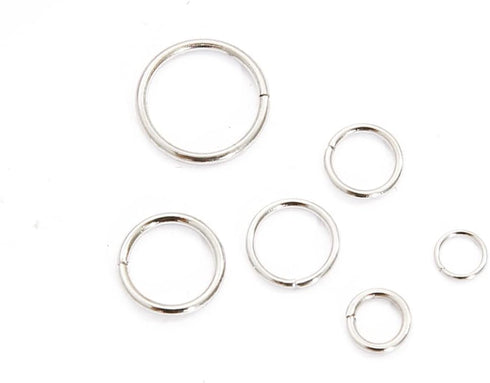 Silver Jump Rings for Jewelry Making Supplies Open Jump Rings 4mm 5mm 6mm 7mm 8mm 10mm Jump Ring for DIY Bracelet Earrings Necklace Jewelry Findin...