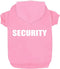 Security Dog Hoodies Dog Clothes Apparel Winter Sweatshirt Warm Sweater Cotton Puppy Small Dog Hoodie for Small Dog Medium Large Dog Cat (Pink, XX...