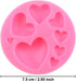 2Pcs Pink Heart Silicone Molds, Different Sizes Heart Chocolate Mold Heart Shape Candy Molds for Cookie Decor, Pastry, Cake, Chocolate Making?Bake...