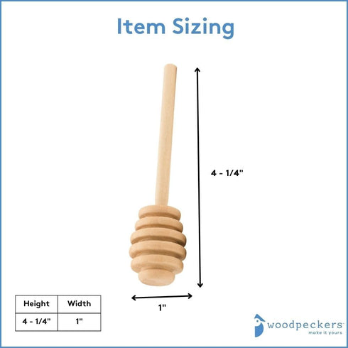 Wooden Honey Dipper Sticks, Honey Comb Wand Stirrers for Tea, Honeycomb Dripper Stir Spoons, Wood Dabber Combs Drizzler Sticks for Cake Pops, 4" C...