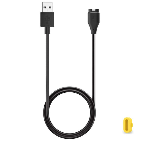 Charger for Garmin Fenix 7 7X 7S, Fenix 6 6X 6S Pro, Fenix 5 5X 5S, Replacement USB Charging Cable with Yellow Charger Port Dust Plug Protector fo...