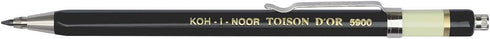 Koh-I-Noor Toison d'Or Lead Holder with Clip, 2mm x 120mm Lead, Black, 1 Each (5900CN1005KK)...